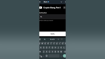 Crypto Slang. Part 1 Blum Video Code | Blum Today Verification Keyword Crypto Slang. Part 1