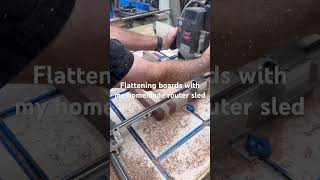 Homemade router sled #routersled #woodworking