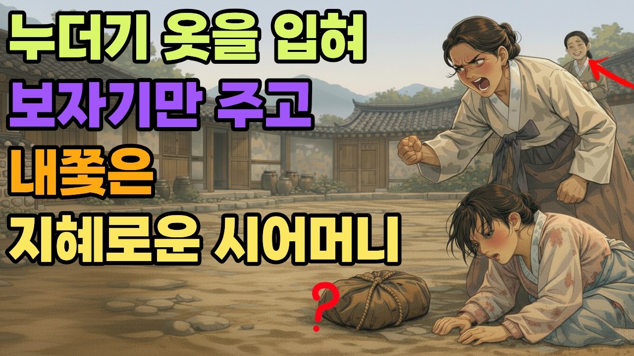 누명을 쓴 며느리에게 낡은 보따리만 주고 내쫓은 지헤로운 시어머니 야담ㅣ민담ㅣ설화ㅣ전설ㅣ조선야담ㅣ옛날이야기ㅣ오디오북ㅣ수면ㅣ찬합ㅣ반보기ㅣ효도 | 친청어머니 |