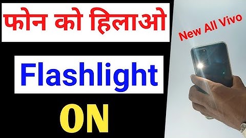 Shake to turn on flashlight all Vivo mobile /shake to turn on flashlight Vivo y21,Vivo y33s, y20t