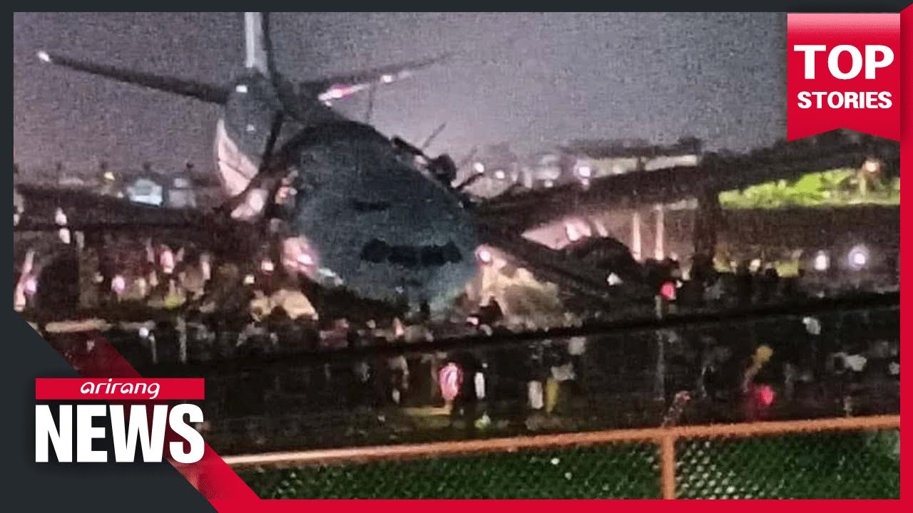 Korean Air Airbus A330 overruns runway in Cebu