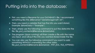 Flat Database NO MYSQL! - Jacob Hosl