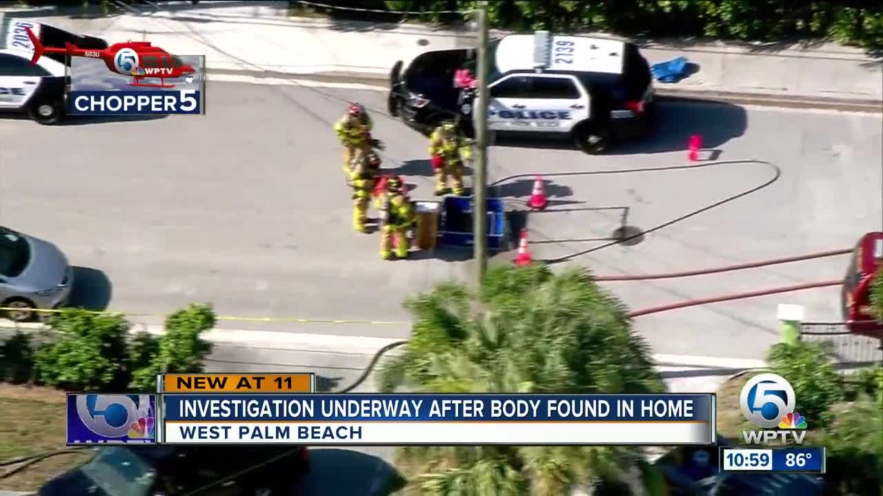 Hazmat called to West Palm Beach home after body found - YouTube