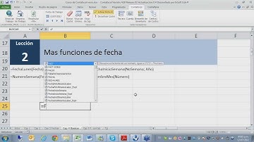 Software Contable ContaPyme - ContaExcel Add In - Otras funciones de fecha
