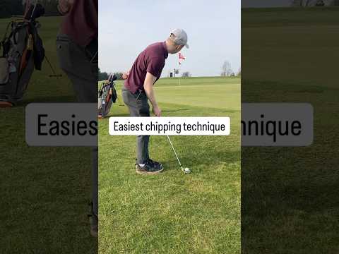 Easiest way to chip in golf #golfer #golfer #golfing #golfing #chipping