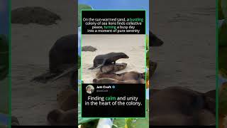 Life in a Sea Lion Colony: Social Bonds and Play #Marine Biology, #Animal Behavior,