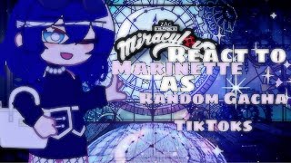 MLB react to Marinette as Random Gacha TikToks (1/?) [] Rich/Model (FUTURE) Au [] Purple Galore YTB