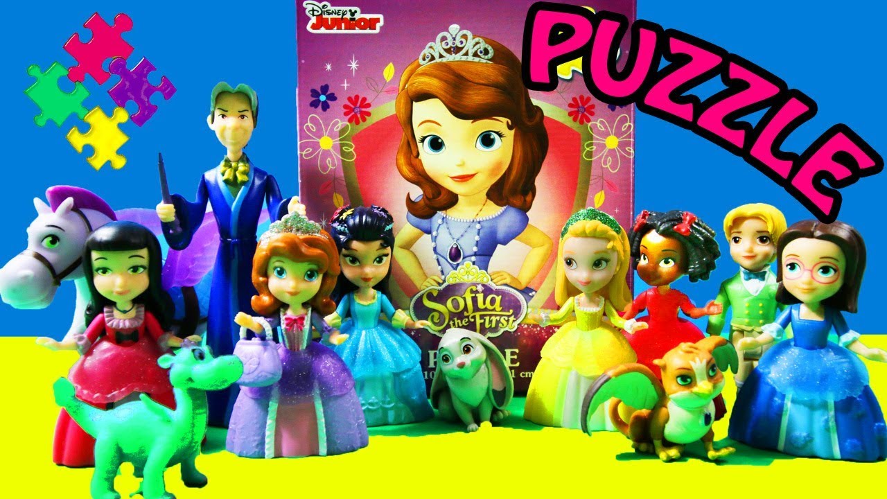 Sofia The First Puzzle and Toy Set Included Disney Junior (Puzzles