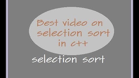 Selection Sort in C++ (Urdu) | Data Structure