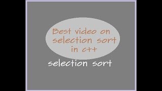 Selection Sort in C++ (Urdu) | Data Structure