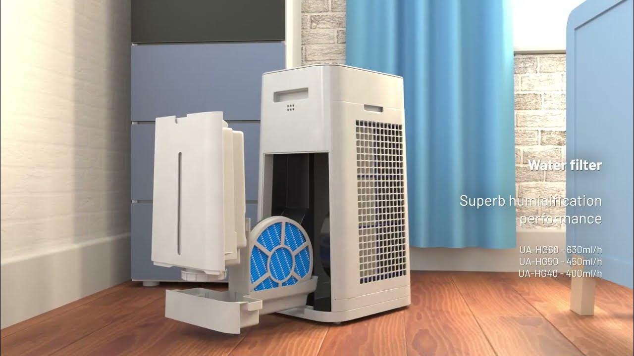 Sharp air purifier with humidifying function hd hg series youtube