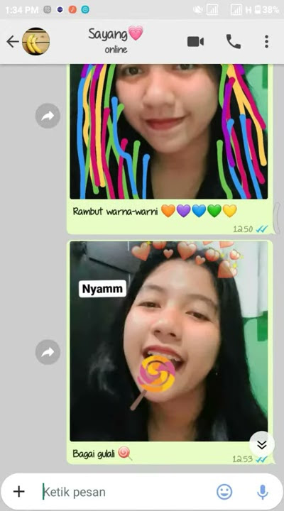Bentuk Cinta itu via chat wa tiktok