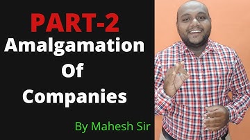 Amalgamation Of Company Practical Question In Hindi By Mahesh solanki