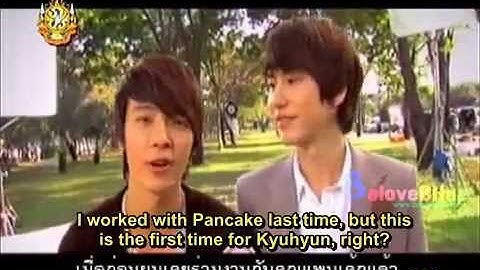 [BeloveDHae Engsub] 110718 OneFineDay 12Plus CF BTS - Interview with Donghae & Kyuhyun (cut)