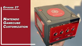 Nintendo Gamecube Customization - Anthracite grey and red - Design never seen before