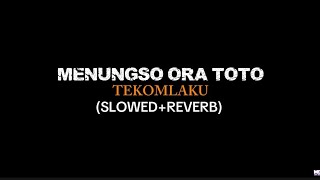Download lagu LIRIK LAGU MENUNGSO ORA TOTO TEKOMLAKU(SLOWED REVERB) 
