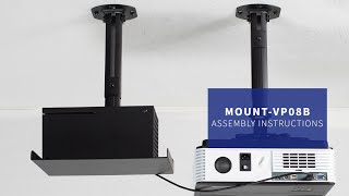 MOUNT-VP08B Extending Ceiling Projector Tray Mount Assembly by VIVO