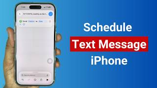 How to Schedule a Text Message on an iPhone