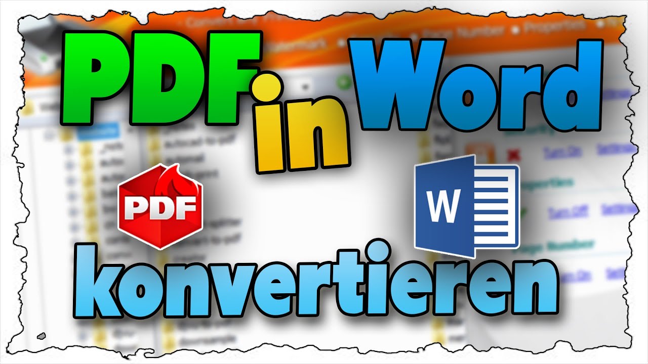 PDF-Dateien bearbeiten & PDFs erstellen (Tutorial) - YouTube