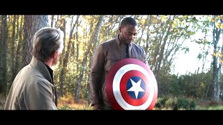 Captain America gives SHIELD to Falcon - Avengers: Endgame (2019) #marvel #captainamerica #falcon