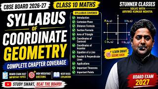 Coordinate Geometry Class 10 Full Chapter | CBSE Syllabus [2026-27]