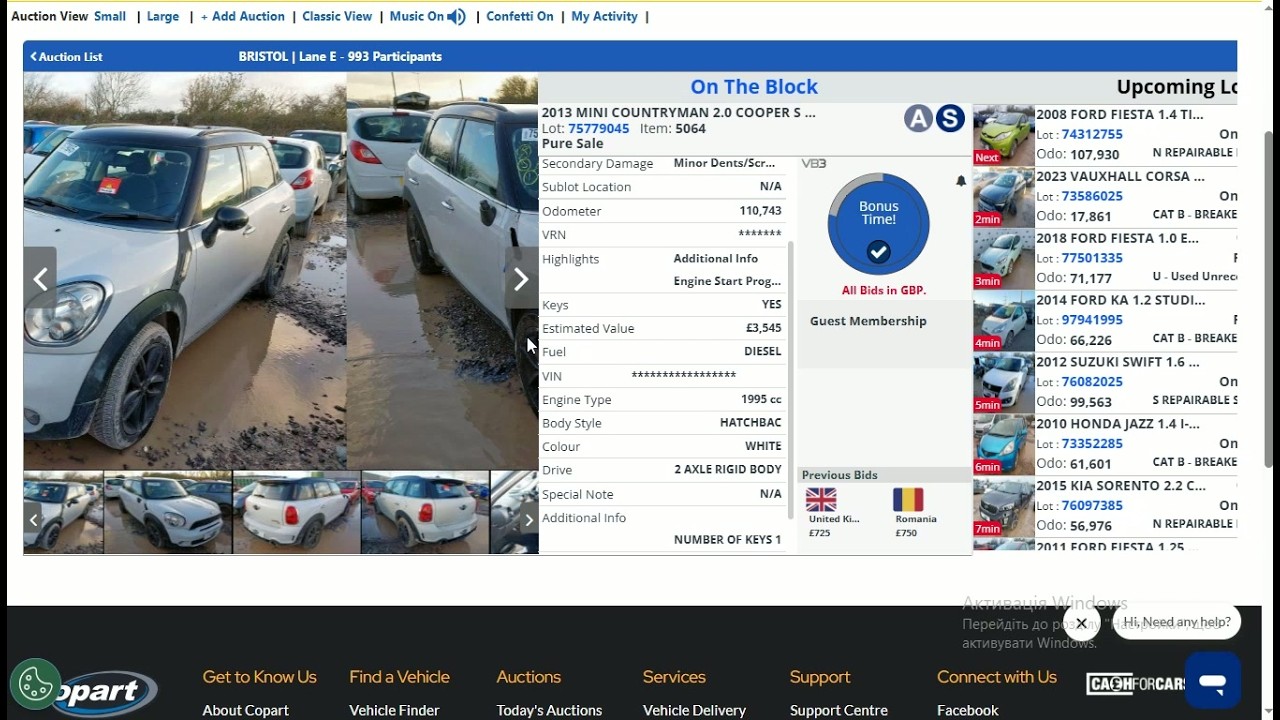 Live Copart Live Copart UK Car Auction | Real Bidding & Final Prices - YouTube