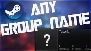 How To Create a Steam Group With ANY Name/Abbreviation