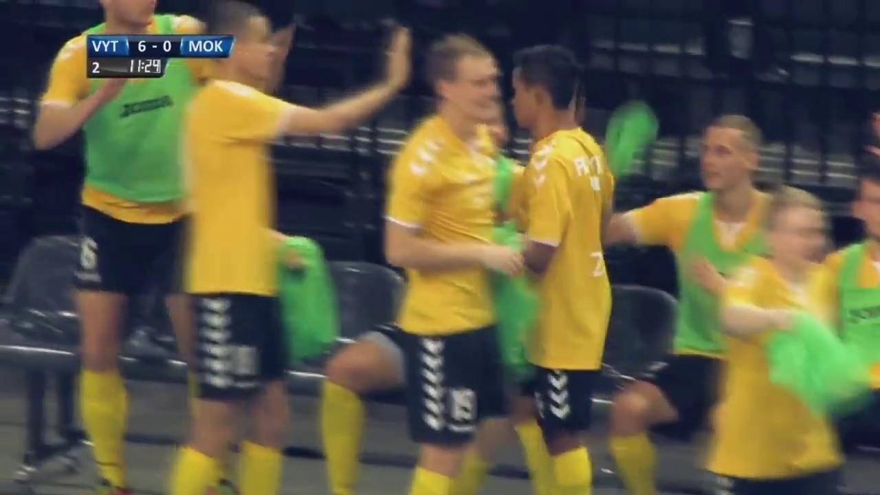 FK Vytis Triumph in action at Žalgiris arena International futsal cup 2016