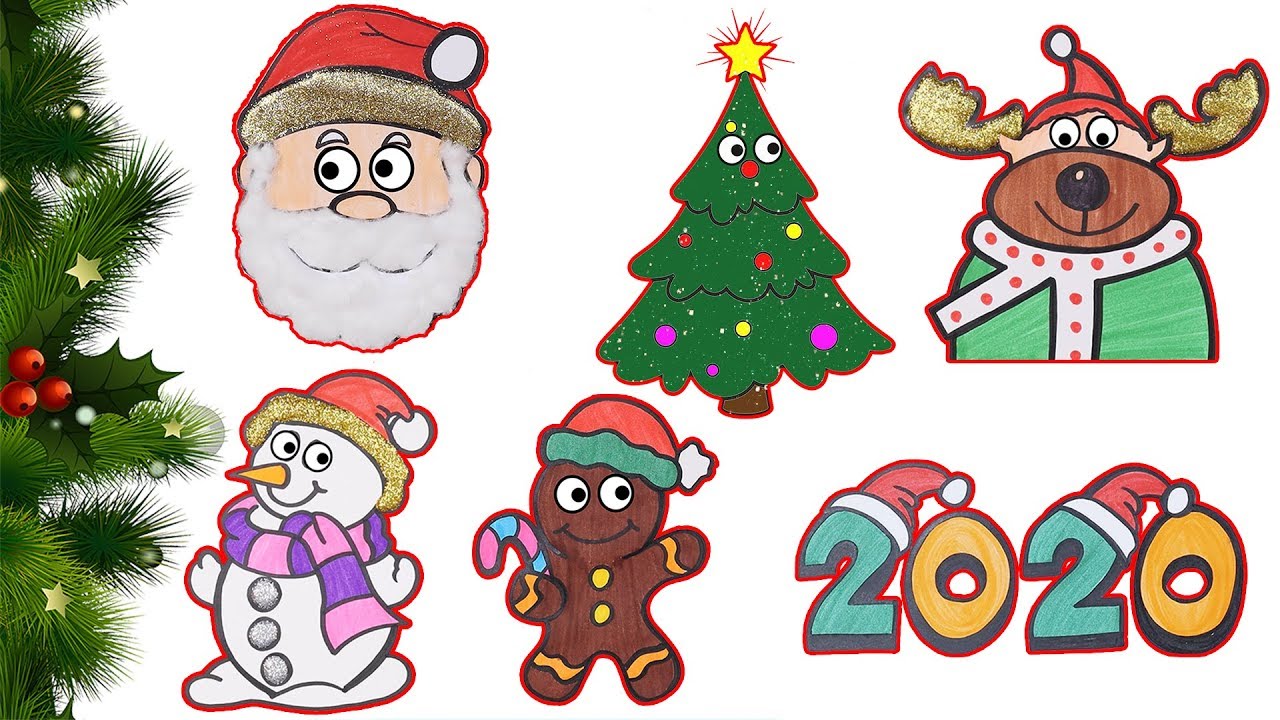 Dibujar y Colorea | Navidad Colección #5 🎅🎄 | Dibujos Para Niños | Aprender Colores