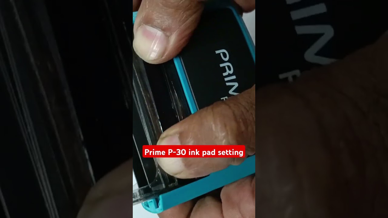 how to fix Self inking Stamp Prime P-30 ink Pad 