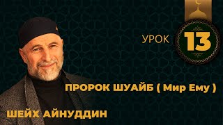 Урок №13  / ШЕЙХ АЙНУДДИН / О ПРОРОКЕ ШУАЙБ ( МИР ЕМУ )