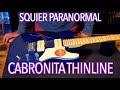 Unboxing, inspecting, trying the Squier Paranormal Cabronita Thinline