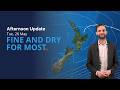 Dry and Fine for most on Wednesday - NZ Weather Afternoon Update - Tue 26 May 2026