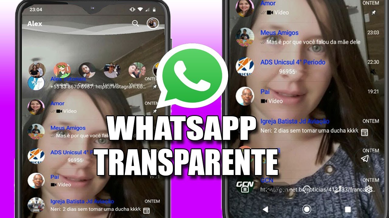 Como deixar Whatsapp Transparente
