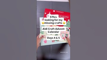 Aldi Christmas Craft Advent Calendar days 4 & 5 FAIL AGAIN? #budgetcrafting #adventcalendar