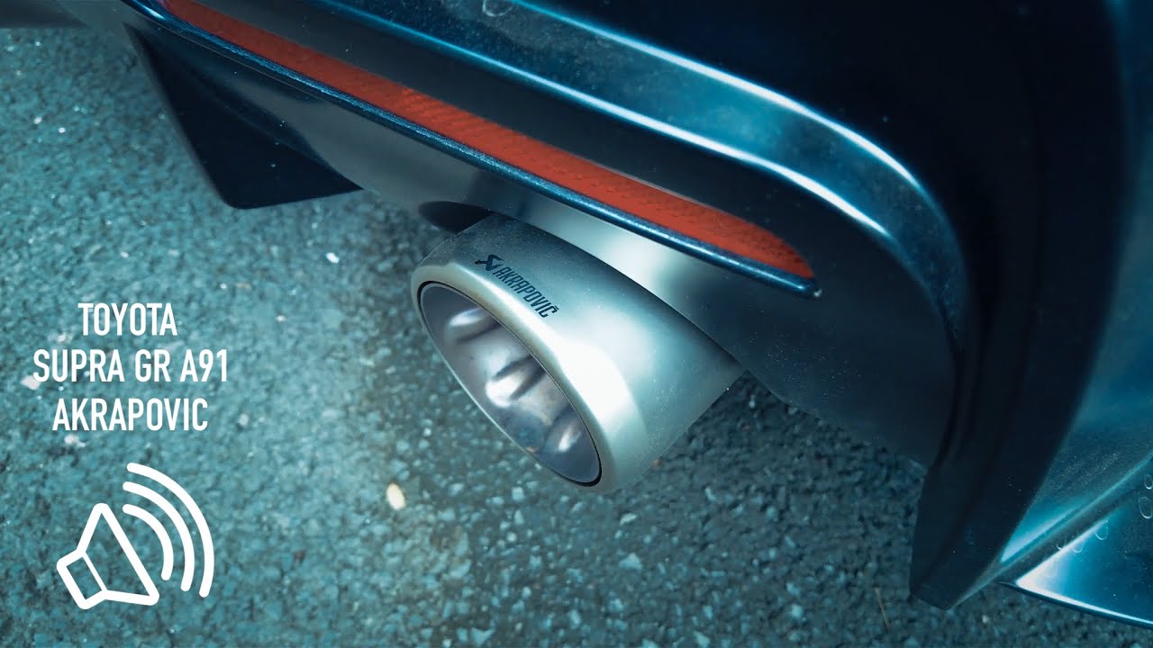 Toyota Supra GR Akrapovic Exhaust sound - YouTube