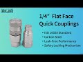 The 1/4″ Flat Face Quick Couplings