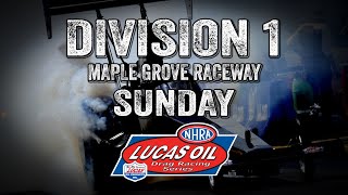 Division 1 Lucas Oil Drag Racing Series from Maple Grove Raceway - Sunday