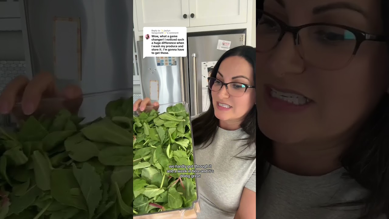 Fridge organizers with drain trays for fresh produce 