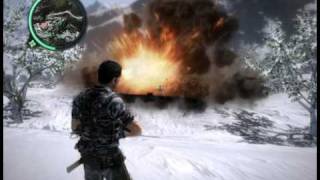 Just Cause 2 4th of July 100 triggered explosives !!!!