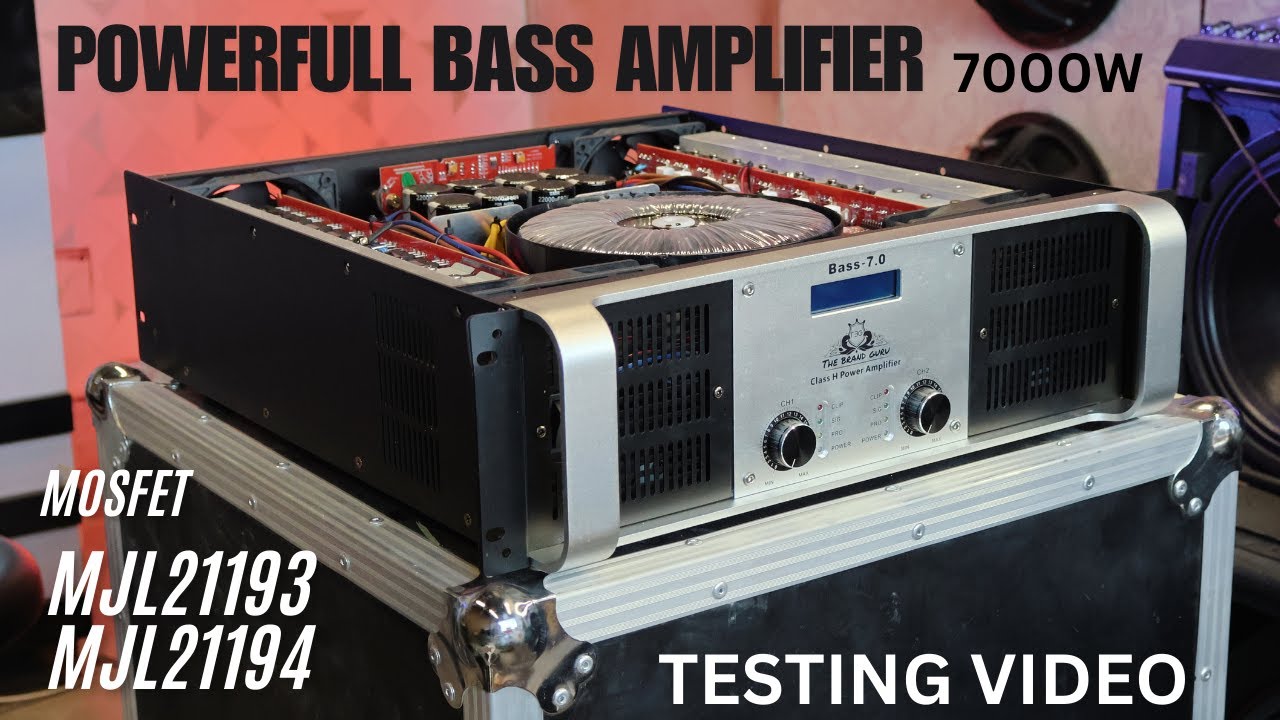 DIWALI Special🧨 BASS 7.O Powerfull Amplifier Review And Test 7000W | THE BRAND GURU | MJL21193-94