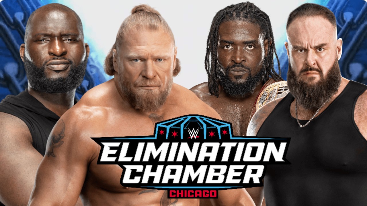 WWE 2K25 - Omos vs Brock Lesnar vs OBA Femi vs Braun Strowman