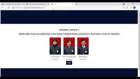 Kriptografi-Implementasi Algoritma Vigenere Cipher pada Aplikasi Chatting Client Server