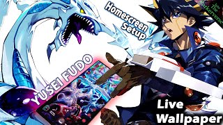 Yu-Gi-Oh 5D's - Yusei Fudo - Live Wallpaper & Android Homescreen Setup - Android Customization EP146 screenshot 1