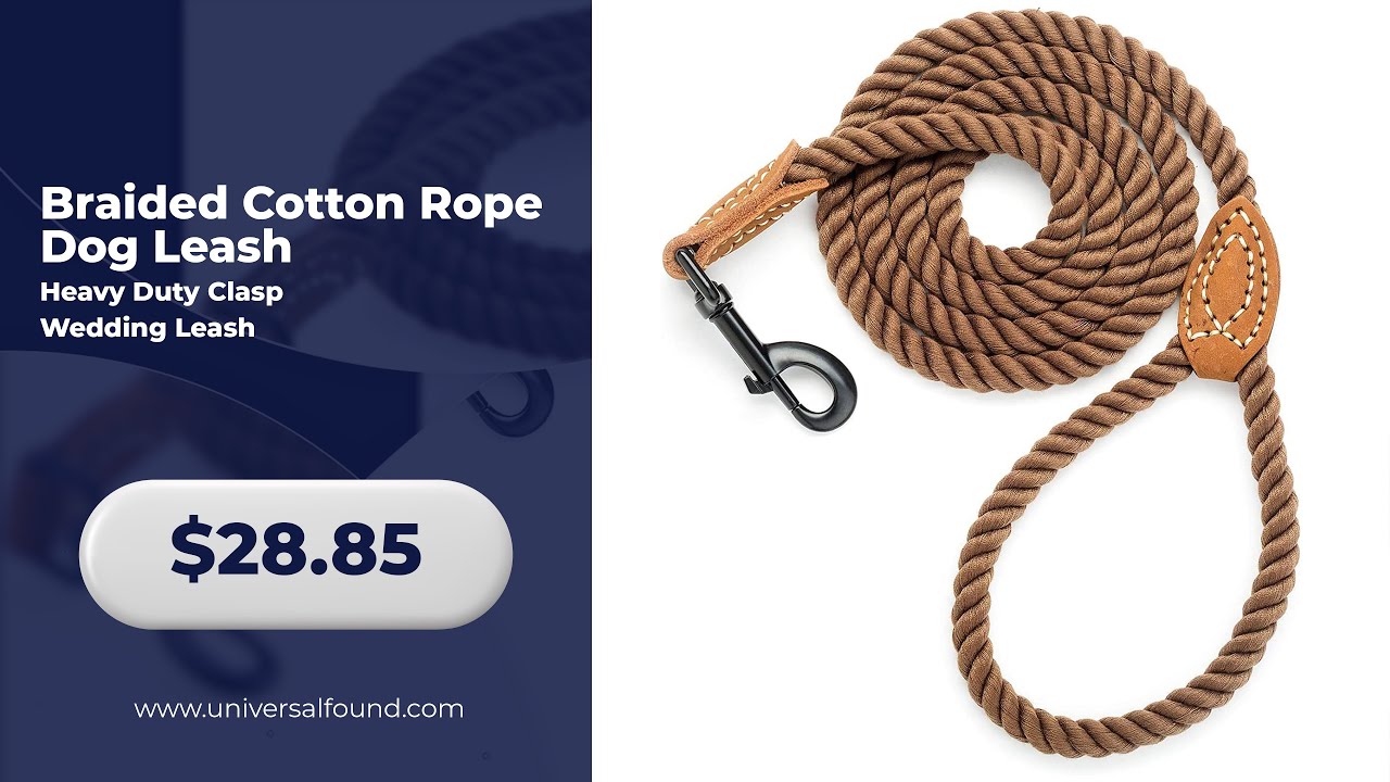 The Perfect Gift for Dog Lovers: Braided Cotton Rope Dog Leash 🐕🎁