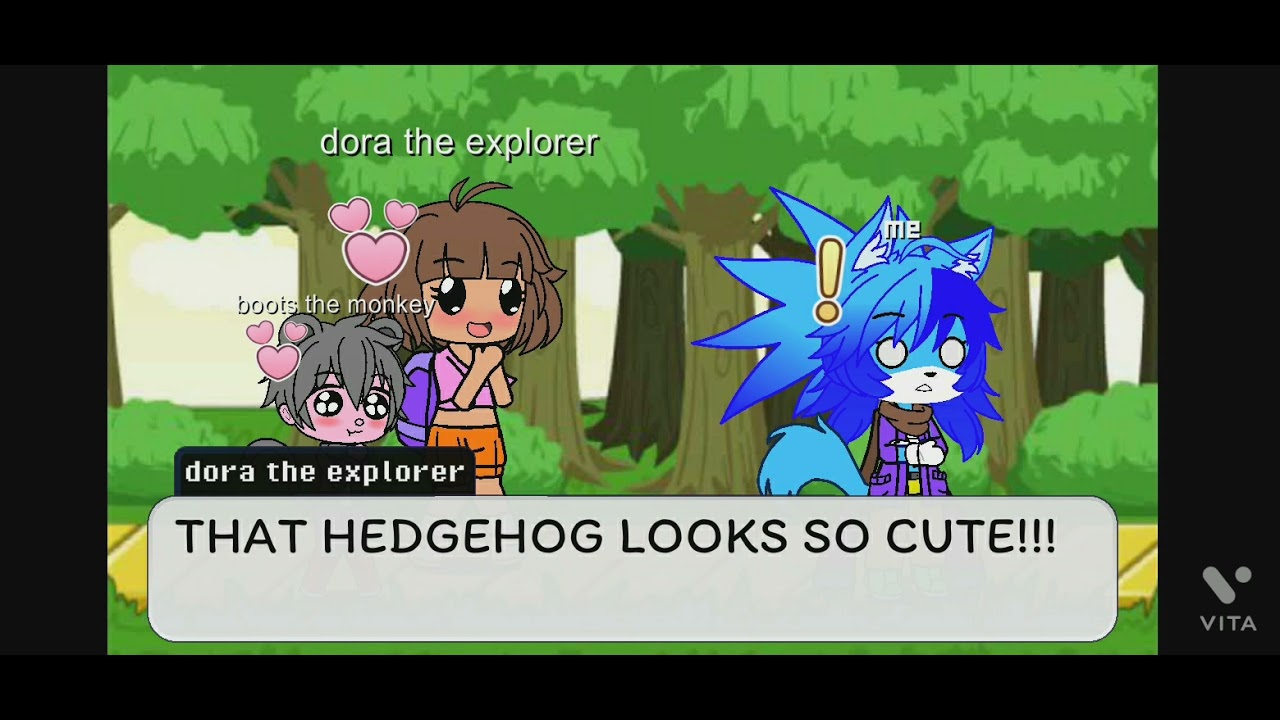 if I met dora the explorer and boots the monkey gacha club short YouTube
