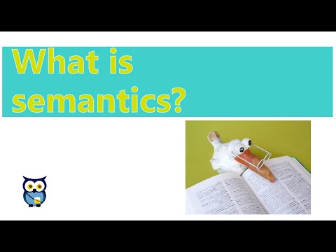 What is semantics?