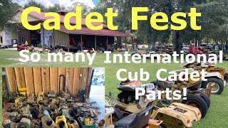 International Cub Cadet garden tractor fest! So many used parts it was mind blowing!