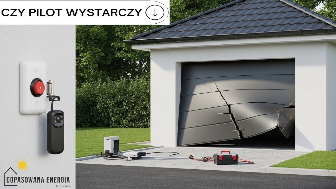 Jak otworzyć bramę garażową od środka bez pilota? Dodatkowy przycisk.