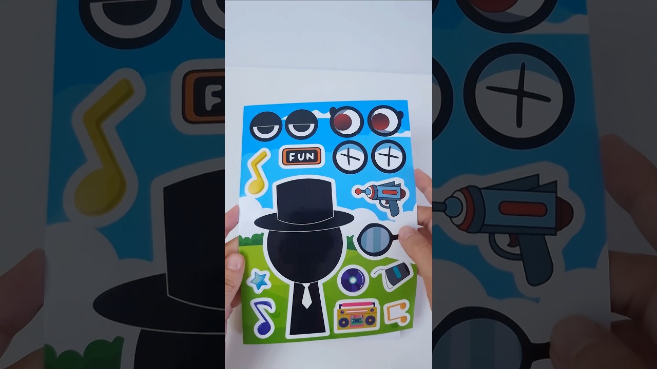 Cute Black Sprunki Sticker 